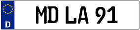 Trailer License Plate
